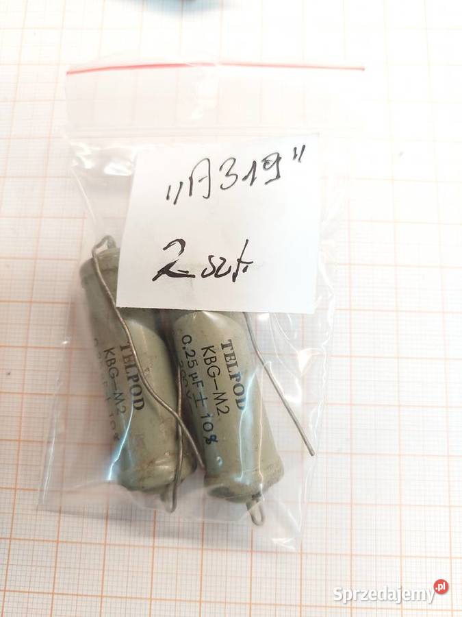 Kondensator Papierowy TELPOD KBGM2 025uF 10 200V Części i akcesoria Czechowice-Dziedzice sprzedam