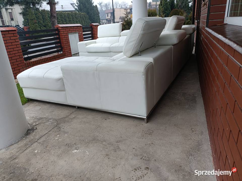 Sprzedam narożnik w kształcie litery U ze skóry Konin sprzedam