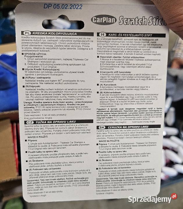 CarPlan Kredka Pisak na rysy do rys do lakieru Skała