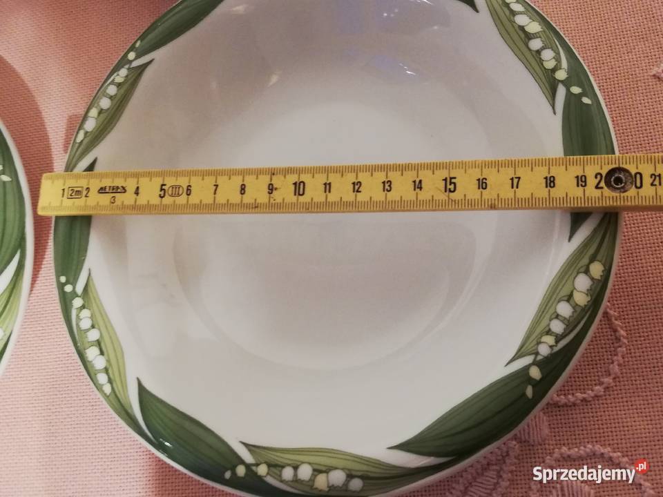 Talerze do zupy w konwalie porcelana Thomas Antyki, Sztuka, Kolekcje małopolskie Gorlice