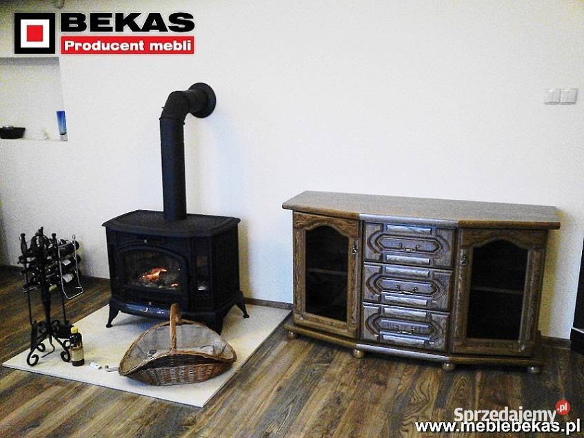 Śliczna Komoda RTV 122Niska Stolik TV Dąb Rustik 120cm Tarnowiec
