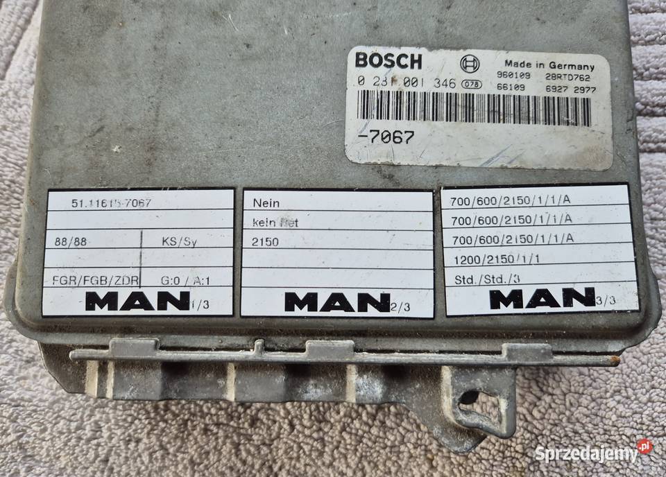 Sterownik komputer silnika Man TGA F2000 TGX Wołomin