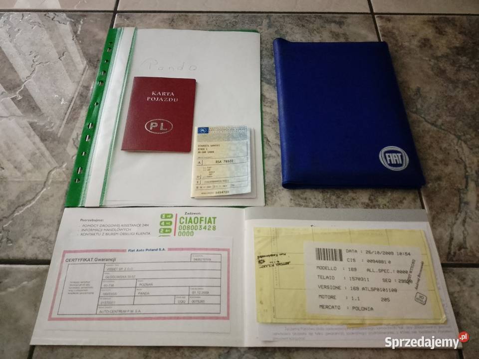 Fiat Panda salon Polska 1 właściciel LPG styczeń 200500km Chrzanów