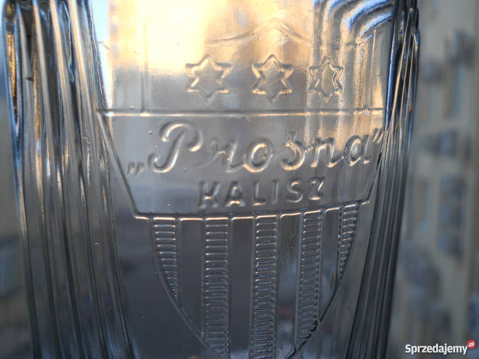 stary przedwojenny słoik szklany dżemie PROSNA Warszawa sprzedam