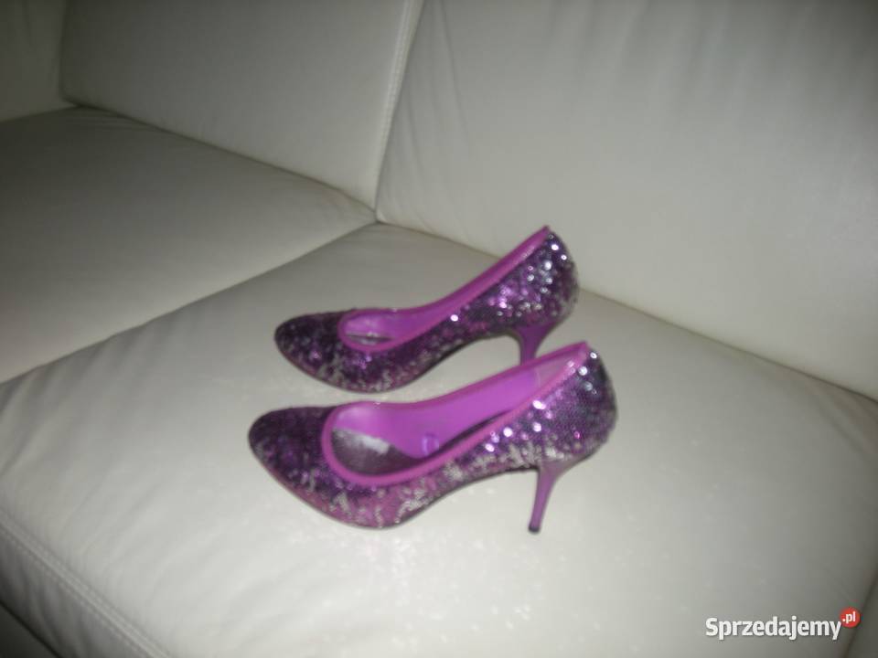 Buty damskie szpilki nowe połyskujące 2 pary Czółenka pomorskie Gdańsk