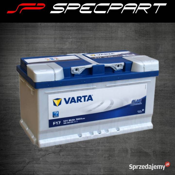 Akumulator VARTA Blue Dynamic F17 80Ah 740A EN Łódź sprzedam