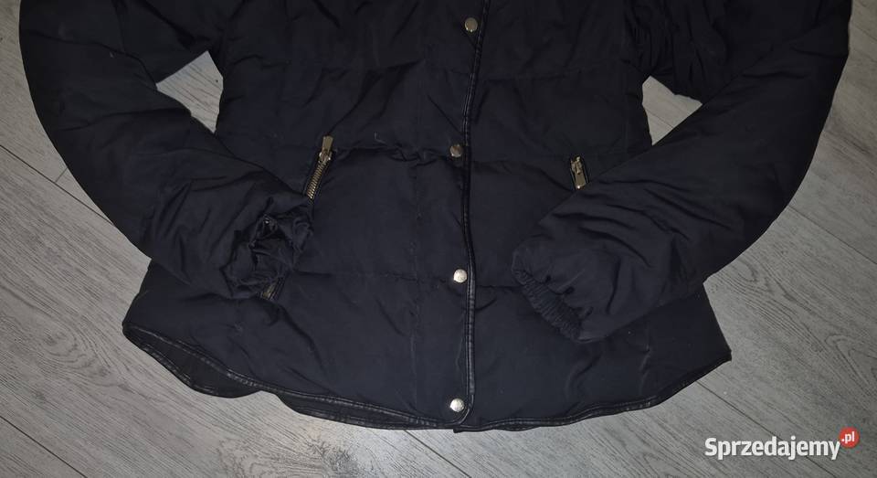 Kurtka damska zimowa taliowana kaptur futerko Zimowa  Kurtki i płaszcze łódzkie Łódź