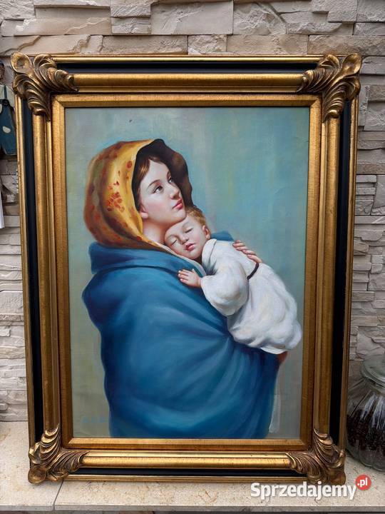 Matka Boska Cygańska obraz malowany drewniana Bystrzyca Kłodzka