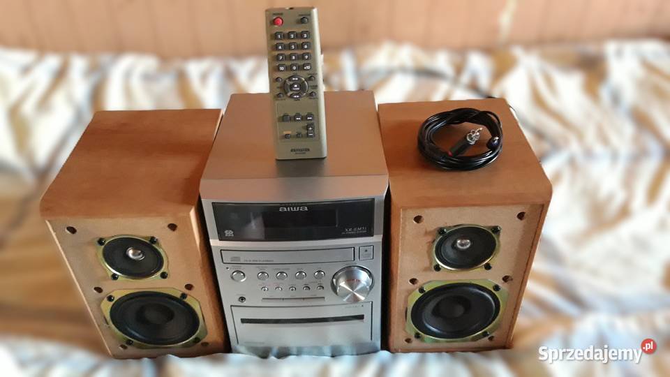 Mini wieża aiwa XREM51pilotkabel AUX b stan Warszawa sprzedam