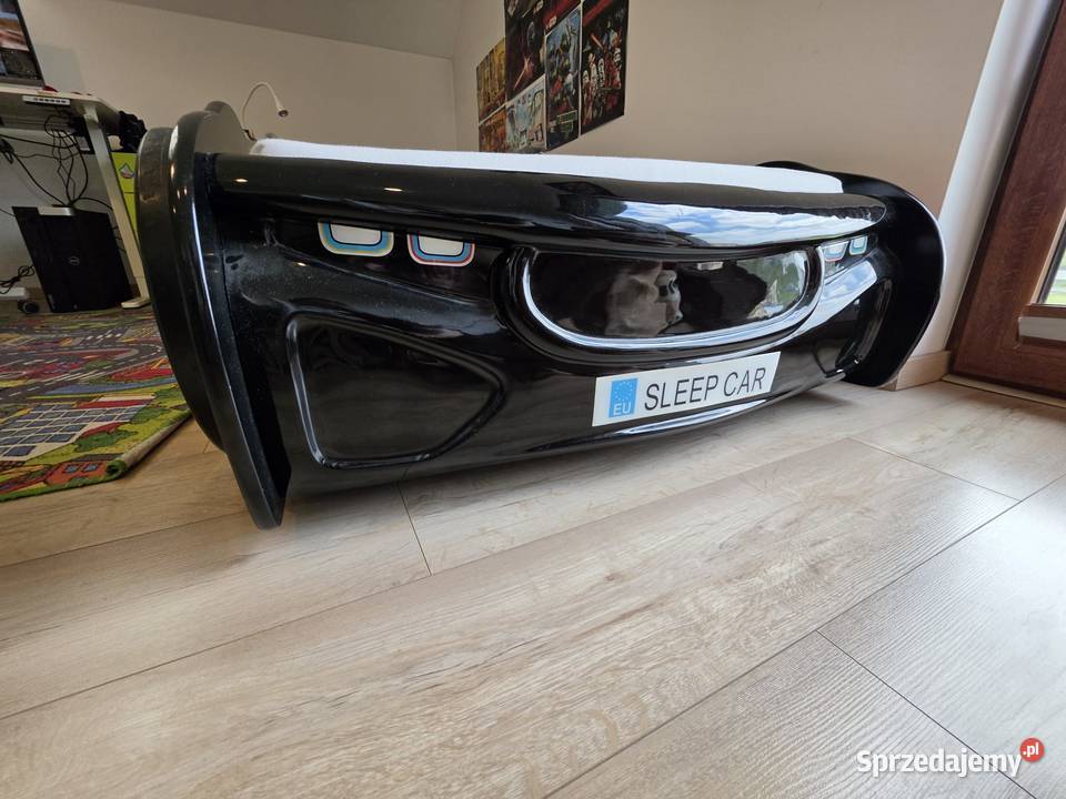 Łóżko auto wyścigowe MRX Black 90x200 materac Meble Kraków