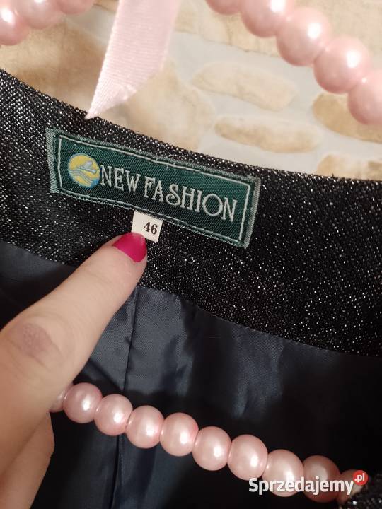 463XK Fashion Srebrna metaliczna kamizelka Rozmiar 46 małopolskie Kraków
