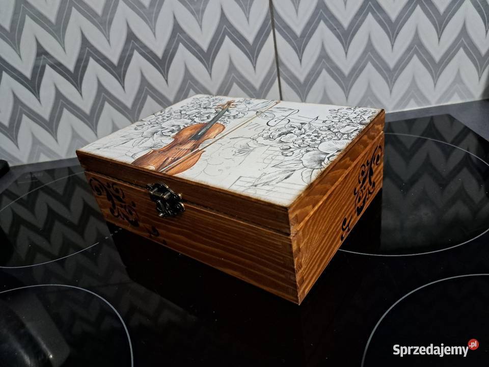 Szkatułka wiolonczela decoupage pudełko Kędzierzyn-Koźle