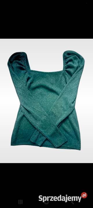 Brokatowy sweterek z pontonkami Next