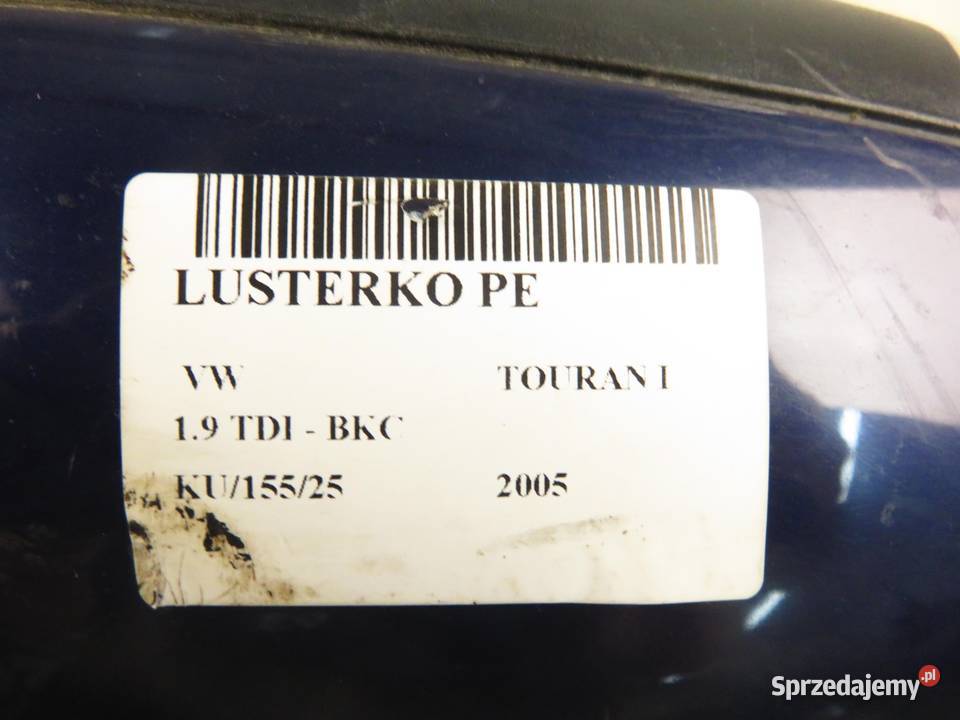 LUSTERKO PRAWE VW TOURAN I LB5N