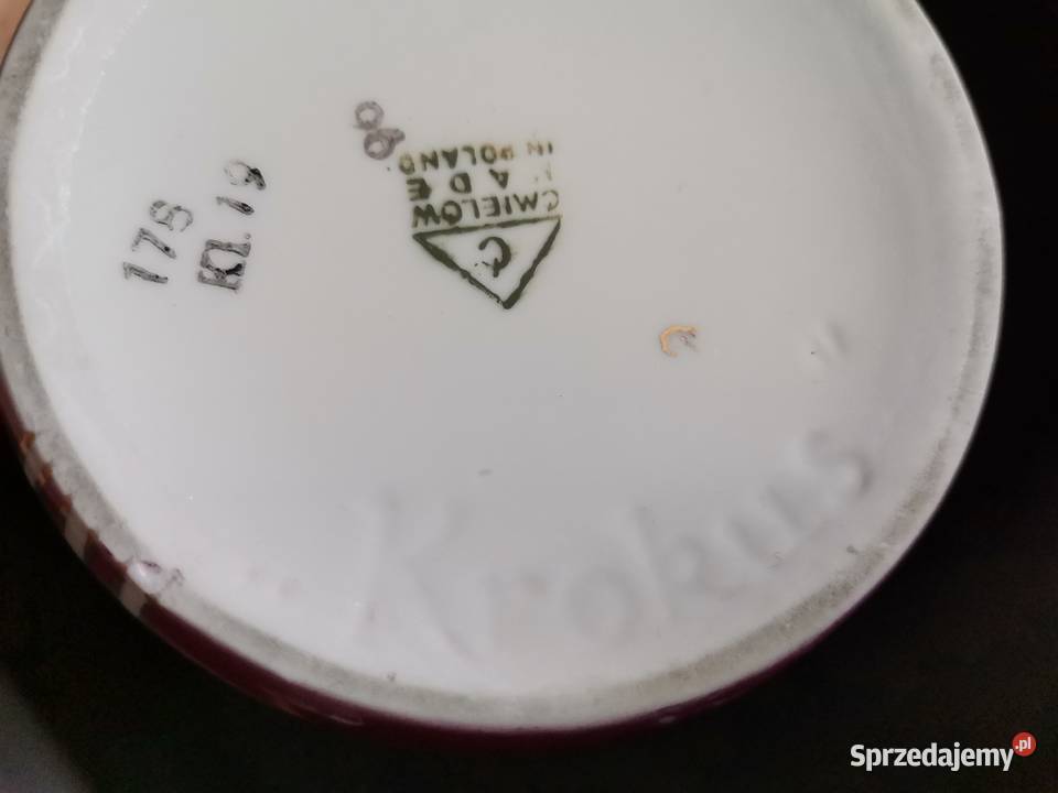 Stary dzbanek Pikasiak Ćmielów serwis Krokus W Katowice
