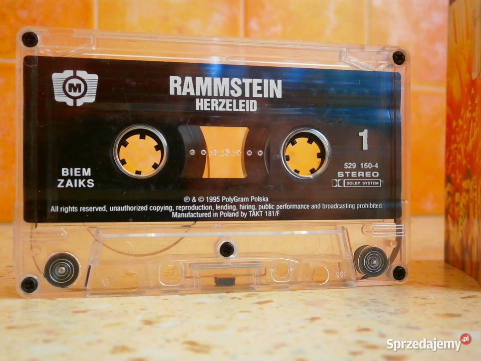 Kaseta audio Rammstein Herzeleid dobra Łódź sprzedam