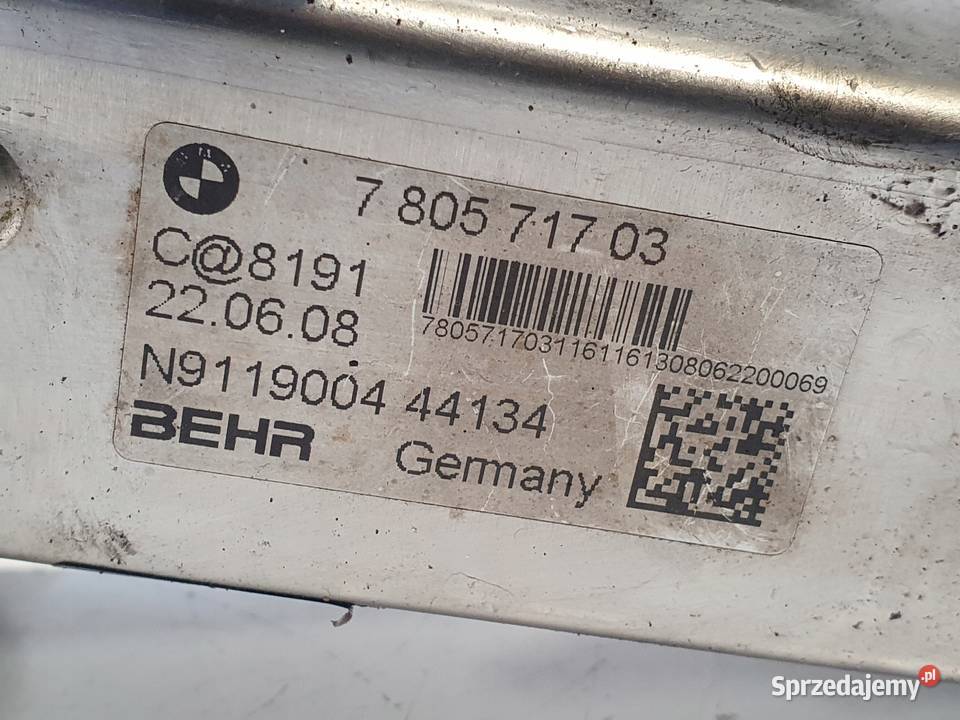 CHŁODNICA SPALIN BMW X3 E83 20 D oryginał lubelskie Chełm