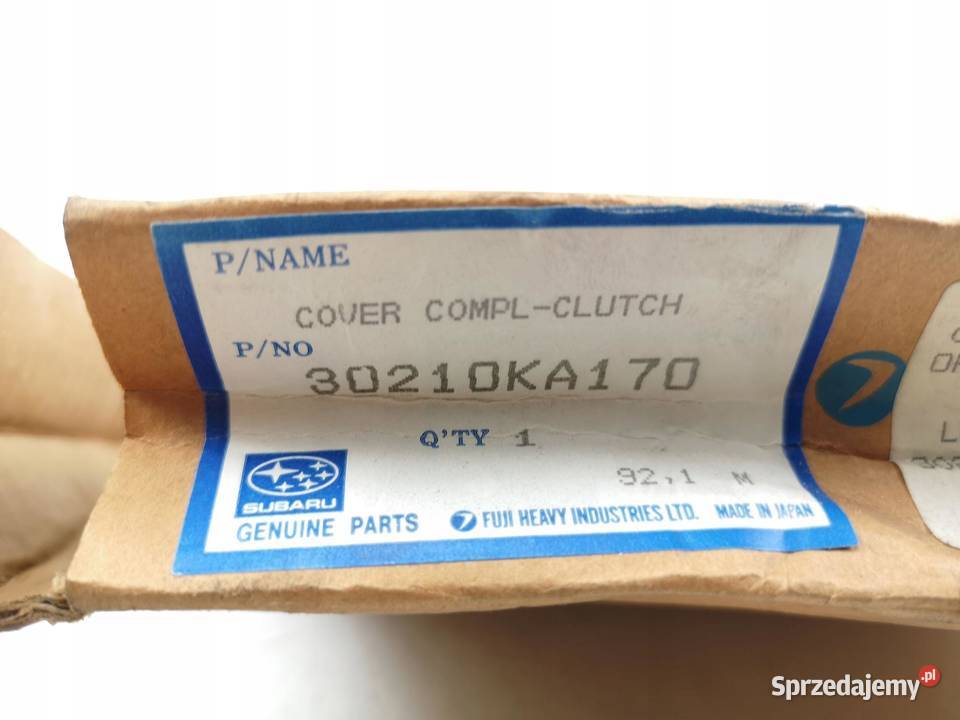 DOCISK SPRZĘGŁA SUBARU VIVIO 07 9295 ORYGINAŁ lubelskie
