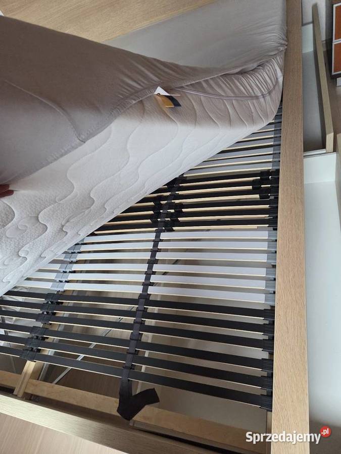 Łóżko ikea malm 4 pojemniki 160x200 materac Końskie sprzedam
