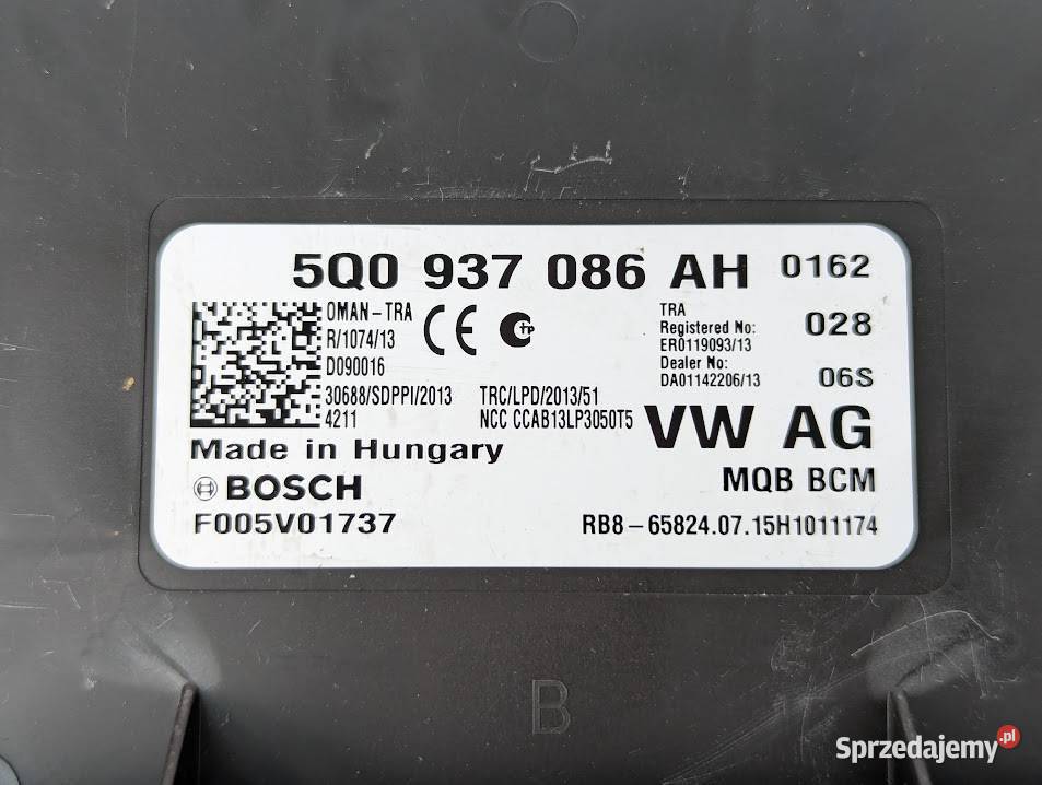 STEROWNIK MODUŁ KOMFORTU VW PASSAT B8