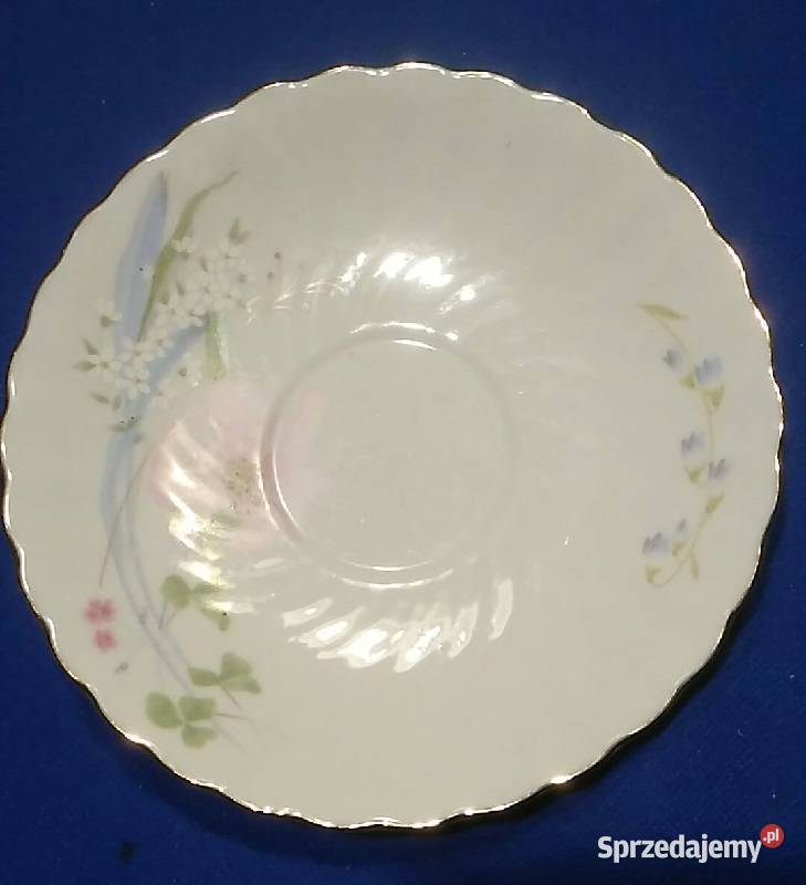 Zestaw śniadaniowy trio Filiżanka porcelana Słupca