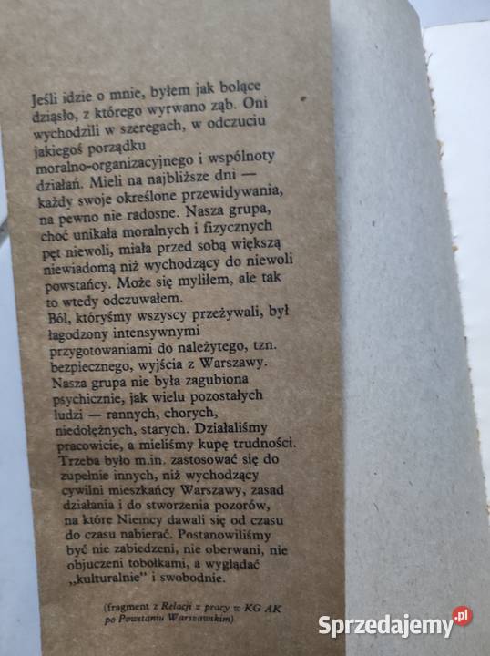 Zapiski Kazimierz Moczarski twarda z obwolutą Kielce sprzedam