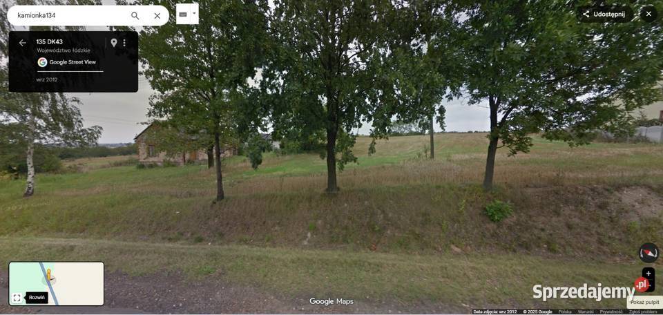 Sprzedam działkę rolno budowlaną Kamionka