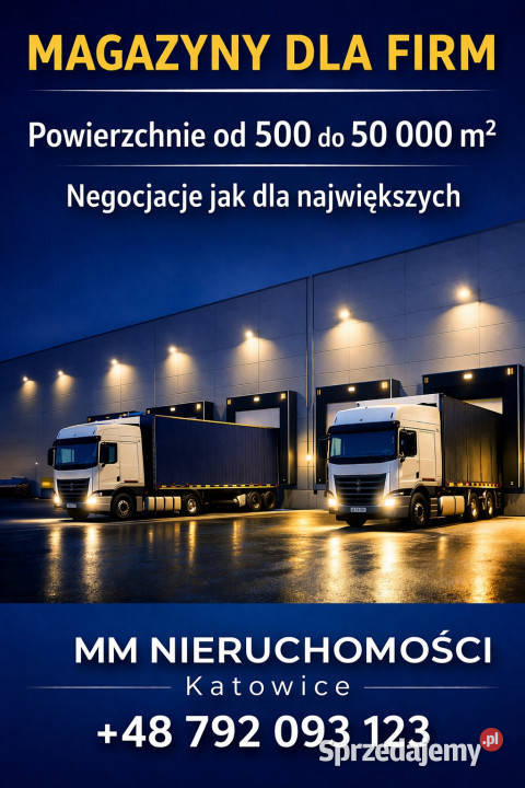 Hale do wynajęcia biura pomieszczenia socjalne śląskie Katowice