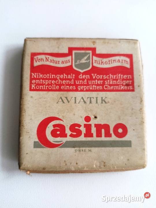 Opakowanie papierosach kasyno II WŚ Birofilistyka Łódź