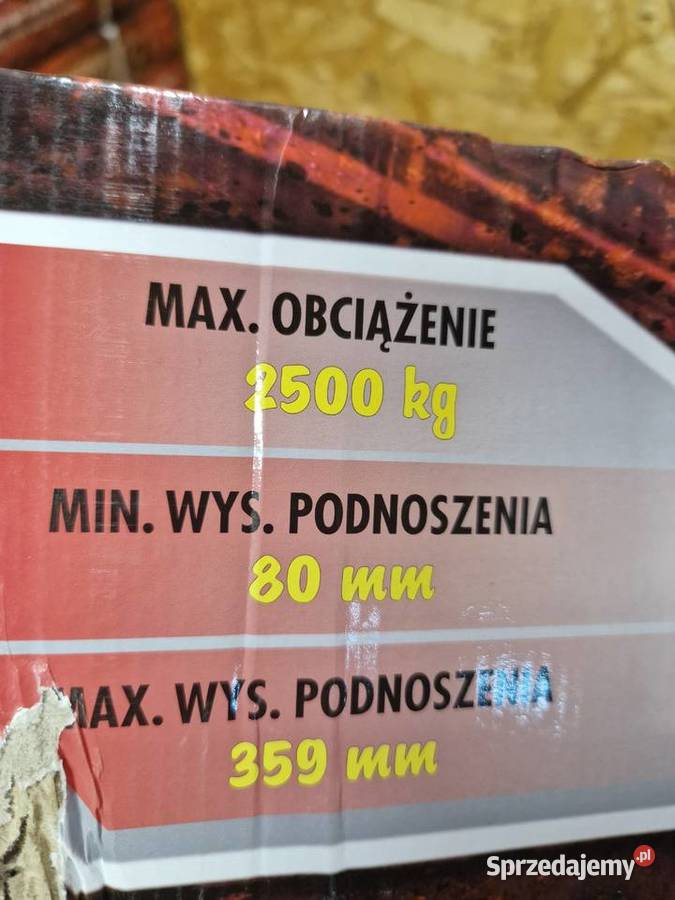 Podnośnik podjazdowy niskoprofilowy 25 t Jack Pozostałe