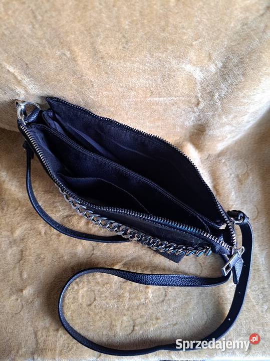 Torebka damska czarna z łańcuszkiem Kraków