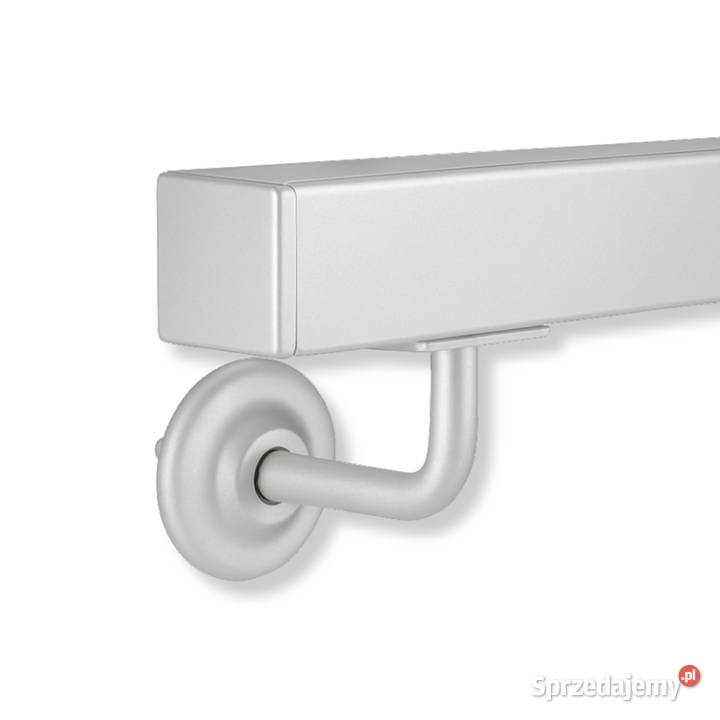 Poręcz Schodowa Ścienna KWADRATOWA Stal Barierka Balustrady i barierki Gdów