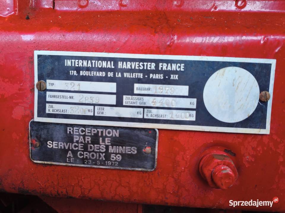 Kombajn zbożowy International 321case Case IH Piskorzyna