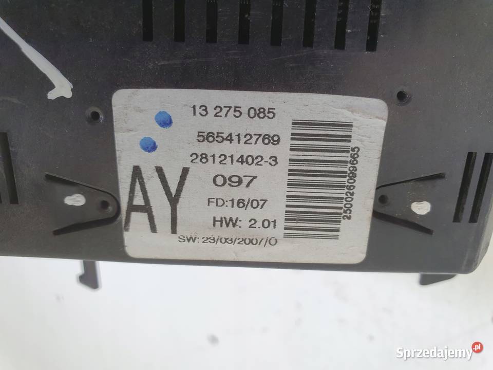 Opel Astra H Zafira B WYŚWIETLACZ RADIA Ekran Chełm sprzedam