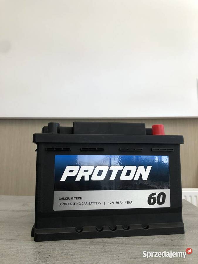 Akumulator PROTON 60Ah 480A EN PRAWY PLUS niski Pabianice