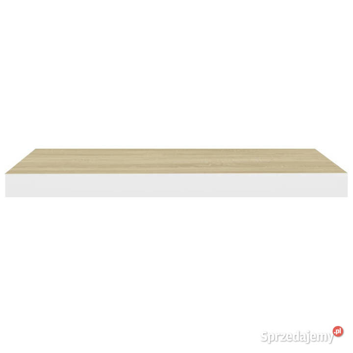 Półki ścienne 2 dębowobiałe 60x235x38 MDF Warszawa