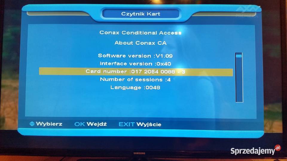 TNK HD Telewizja Na Kartę PrePaid doładowana do Mława sprzedam