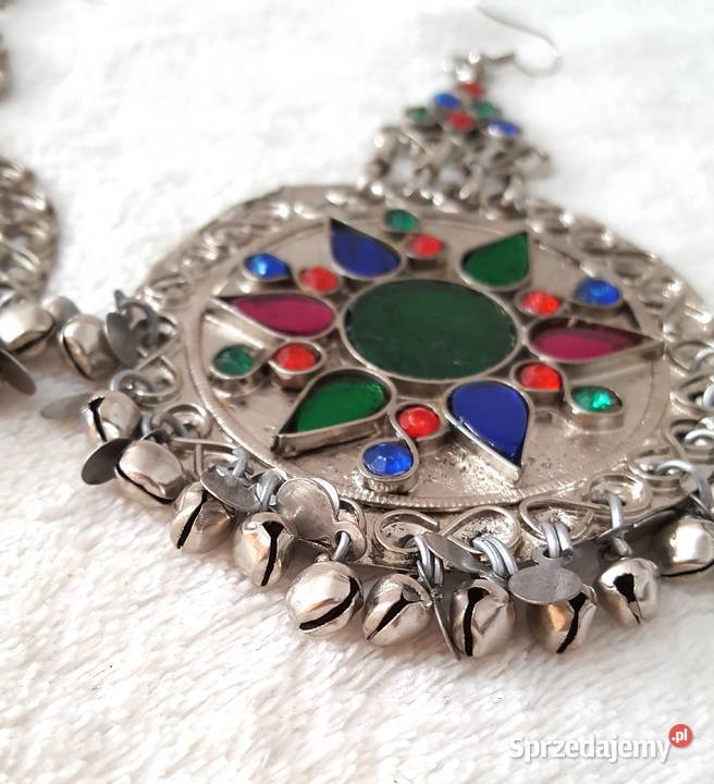 Duże kolczyki orient boho bohemian hippie tribal