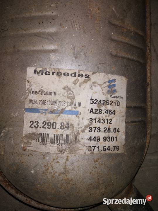 NOWY Mercedes W124 20 diesel tłumik oryg Kraśnik sprzedam
