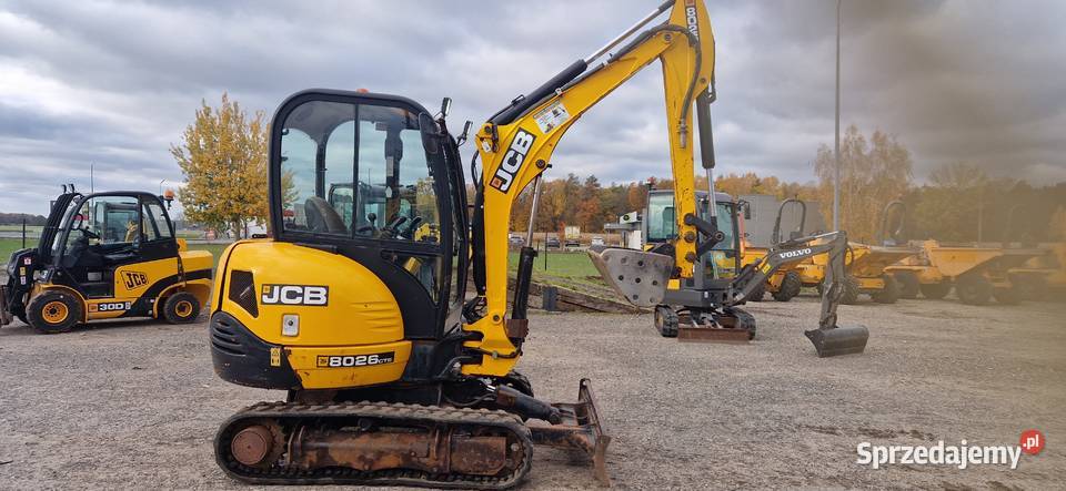 Minikoparka JCB 8026 cts 2018r 3300mtg Ryżki sprzedam