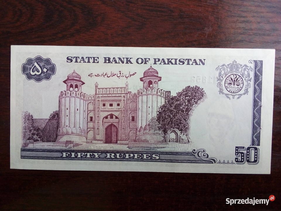 Banknot 50 rupii Pakistan Płońsk