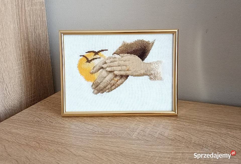 Pamiątka ślubu rocznicy haft krzyżykowy Olsztyn