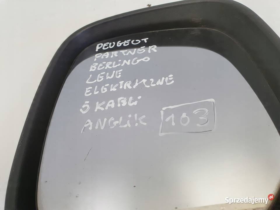 Peugeot Partner Citroen Berlingo 9608r LUSTERKO Janów