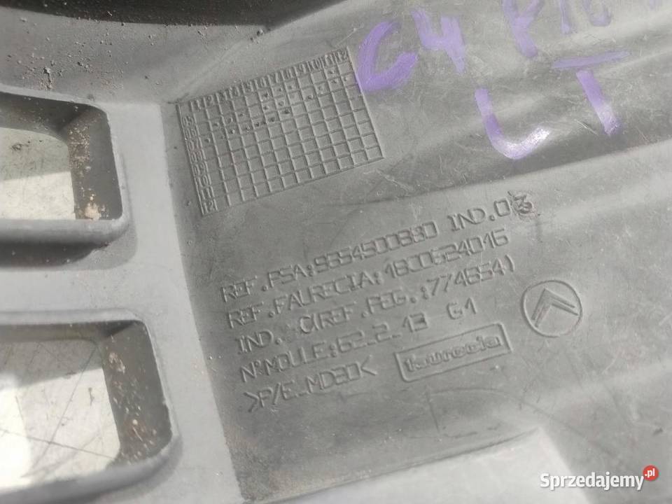 ŚLIZG ZDERZAKA LEWY TYŁ CITROEN C4 GRAND PICASSO