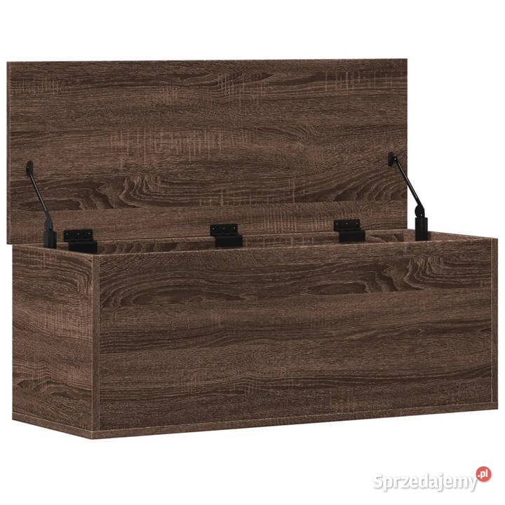 Skrzynia brązowy dąb 90x35x35 materiał
