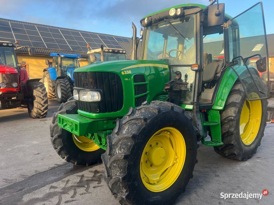 John Deere 6330 z ładowaczem MAILEUX Kabina Rolnictwo lubelskie Żabno