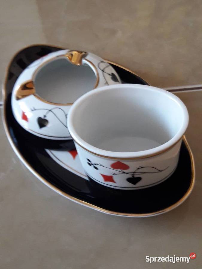 Ćmielów zestaw karciany brydzowy palacza lata 60 Janów Lubelski sprzedam