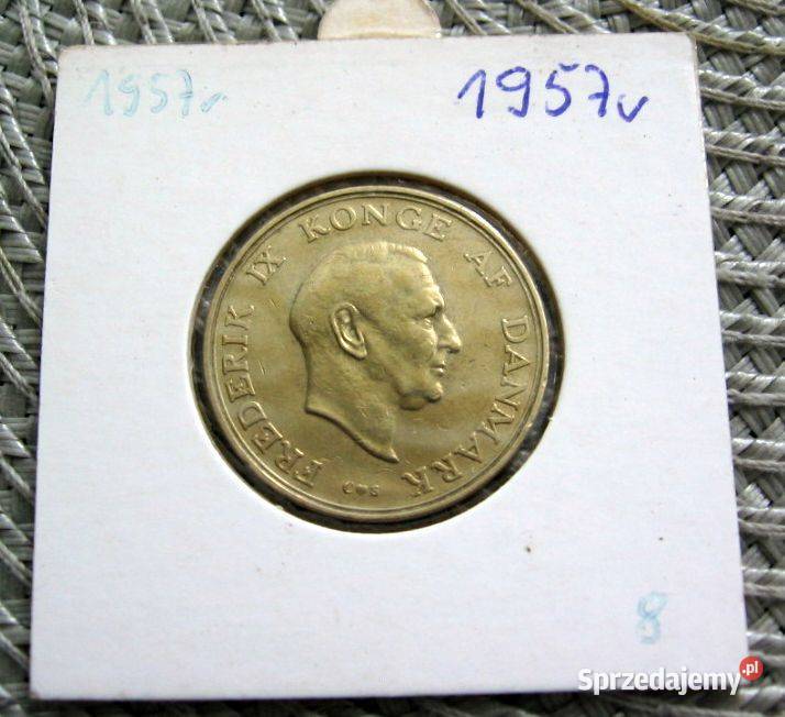 Dania 1 Korona 1957r W holderze Kalisz