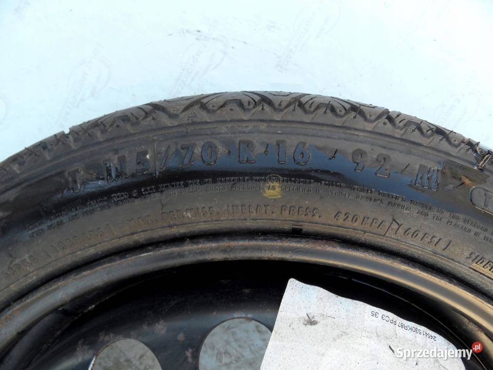 OPEL VECTRA C koło dojazdowe 1157016 92M 5x110 Koła dojazdowe