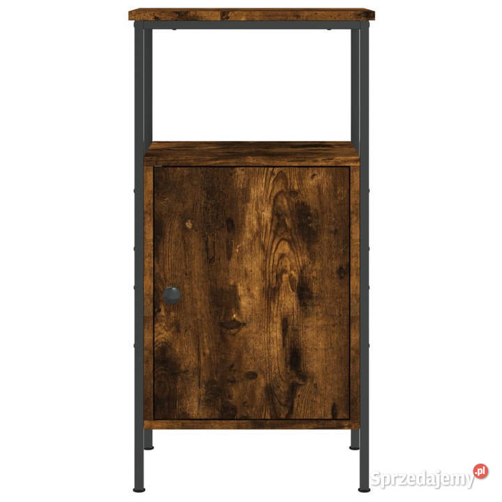Szafka nocna przydymiony dąb 41x31x80 WM825927 Nocne
